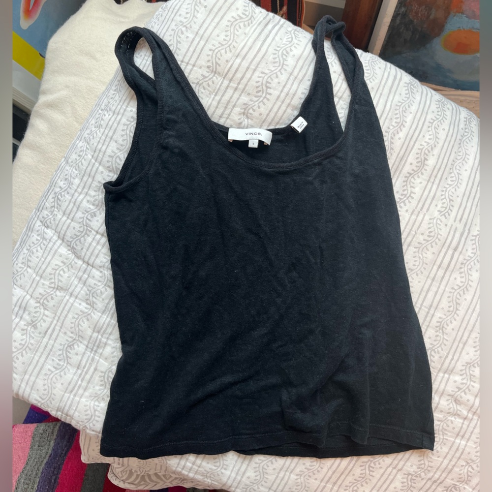 Vince linen tank. M